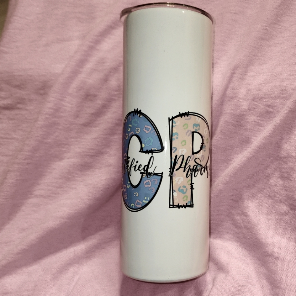 Handmade pharmacy tech sublimation tumbler 20oz